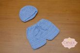 Conjunto liso azul