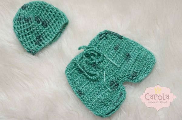 Conjunto linha encerada verde